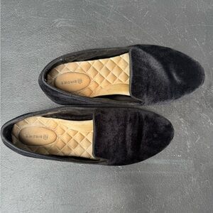 Birdies Black Velvet Women's Shoes